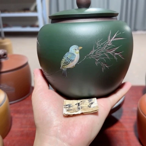 老***友紫砂茶叶罐。。。。。。。。。。