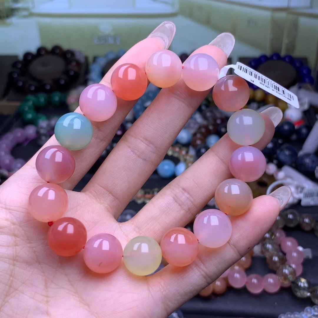 玛瑙/玉髓手串未镶嵌13 欣