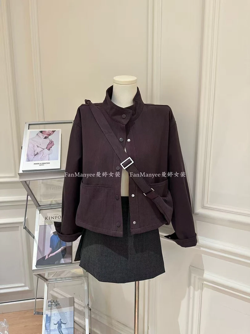 【伯克利】秋冬韩系简约加绒保暖显瘦外套x（配包包）