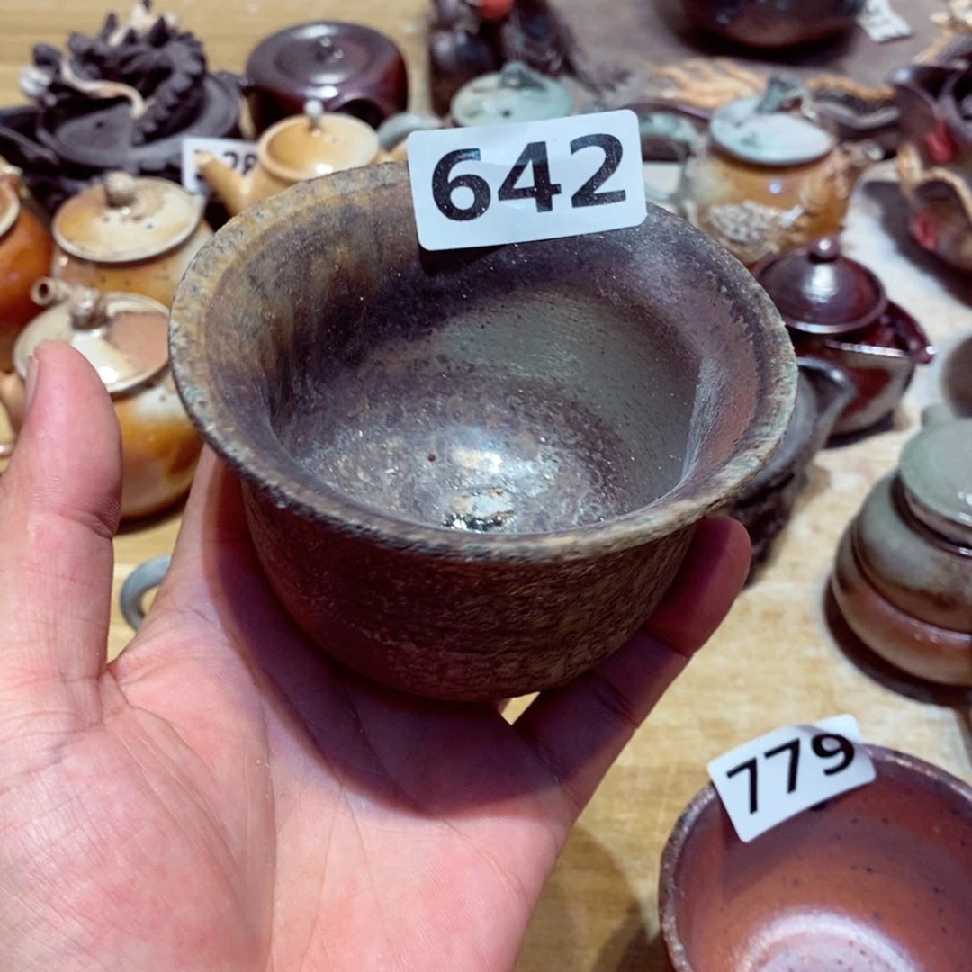 柴烧陶瓷杯子茶具