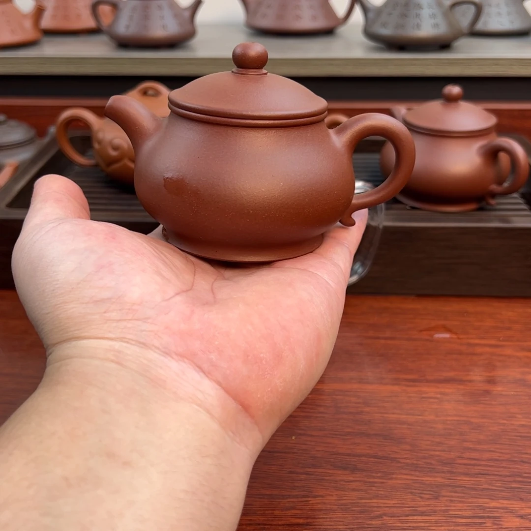 茶壶紫砂潘壶：175cv 紫泥