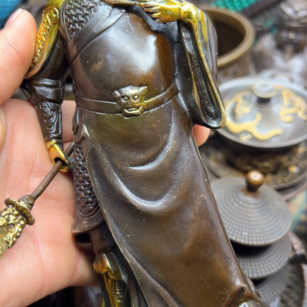 铜摆件欢迎欢迎你