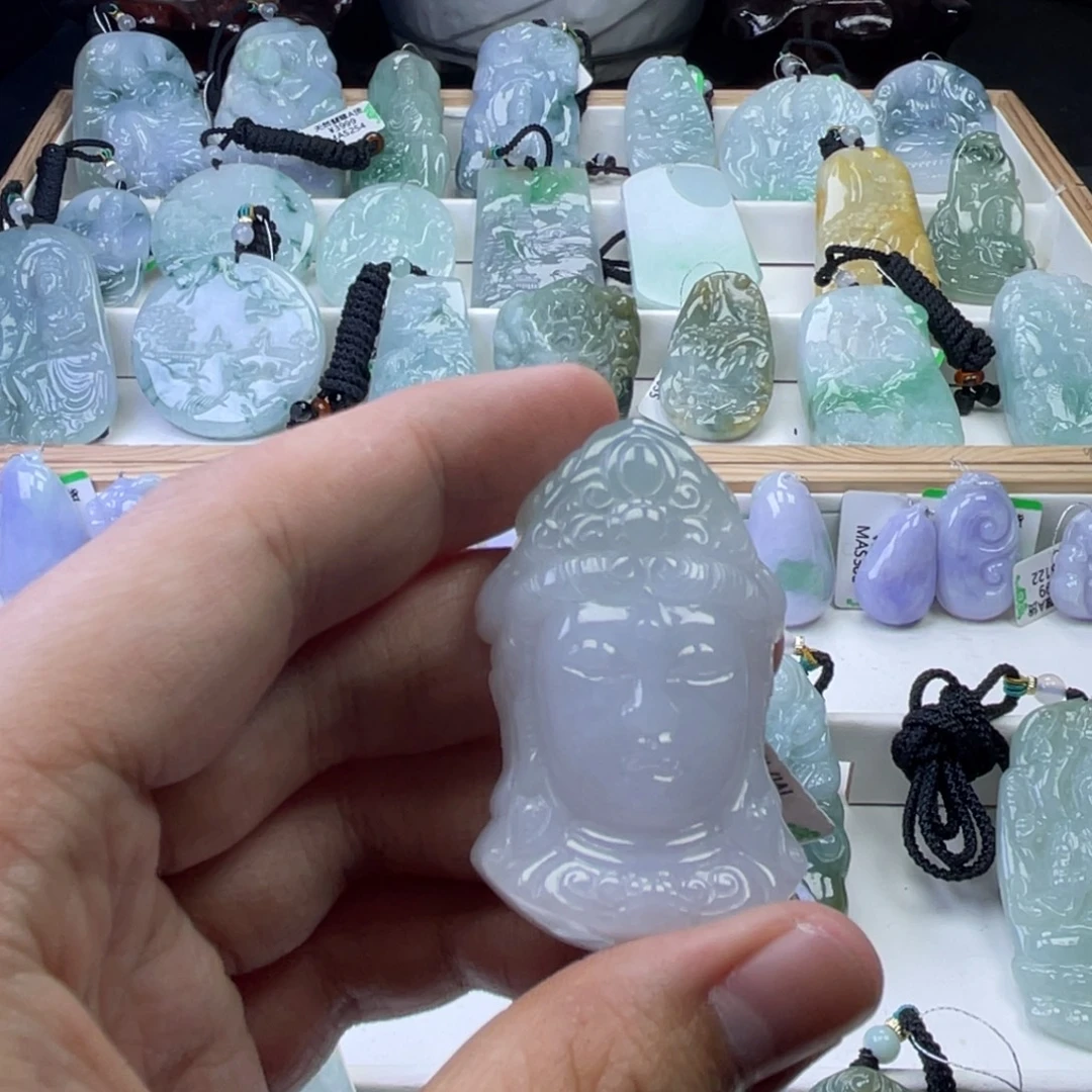 翡翠未镶嵌颈饰150