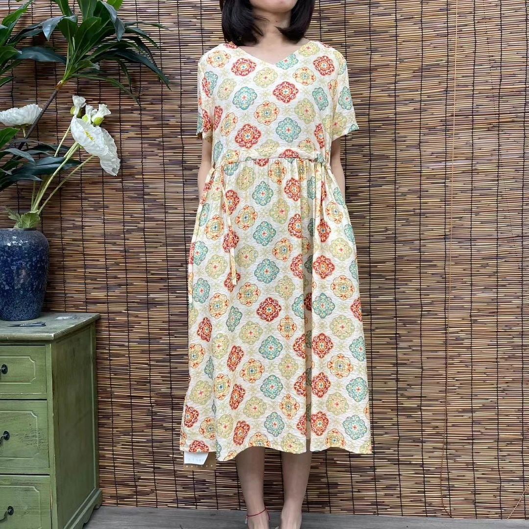 3305新款春夏遮肉显瘦洋气减龄连衣裙QZ