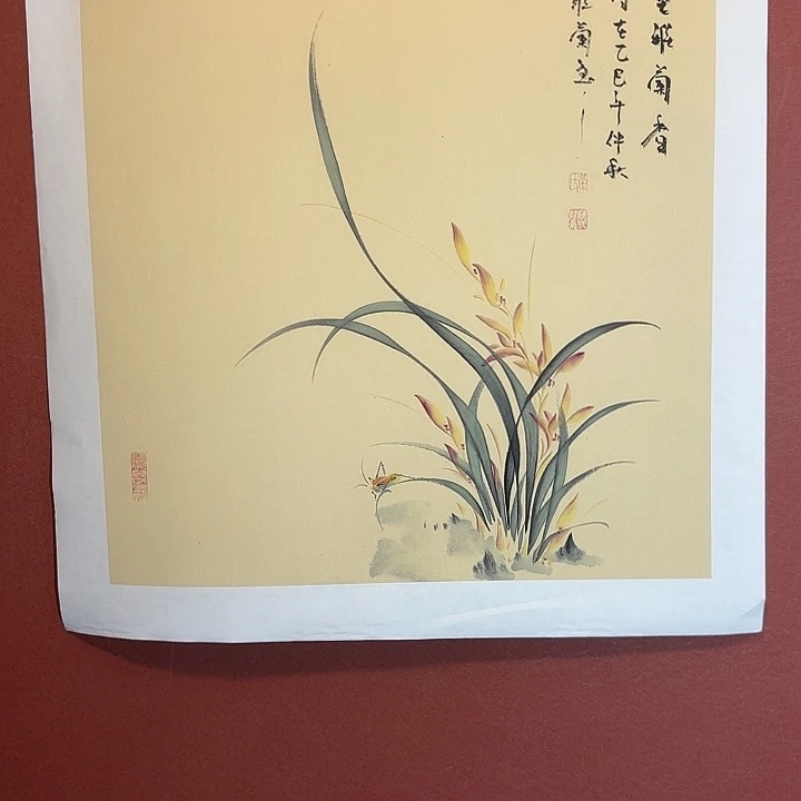 国画听兰老师花鸟