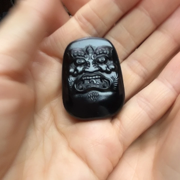 和田玉（墨玉）未镶嵌手链大黑天