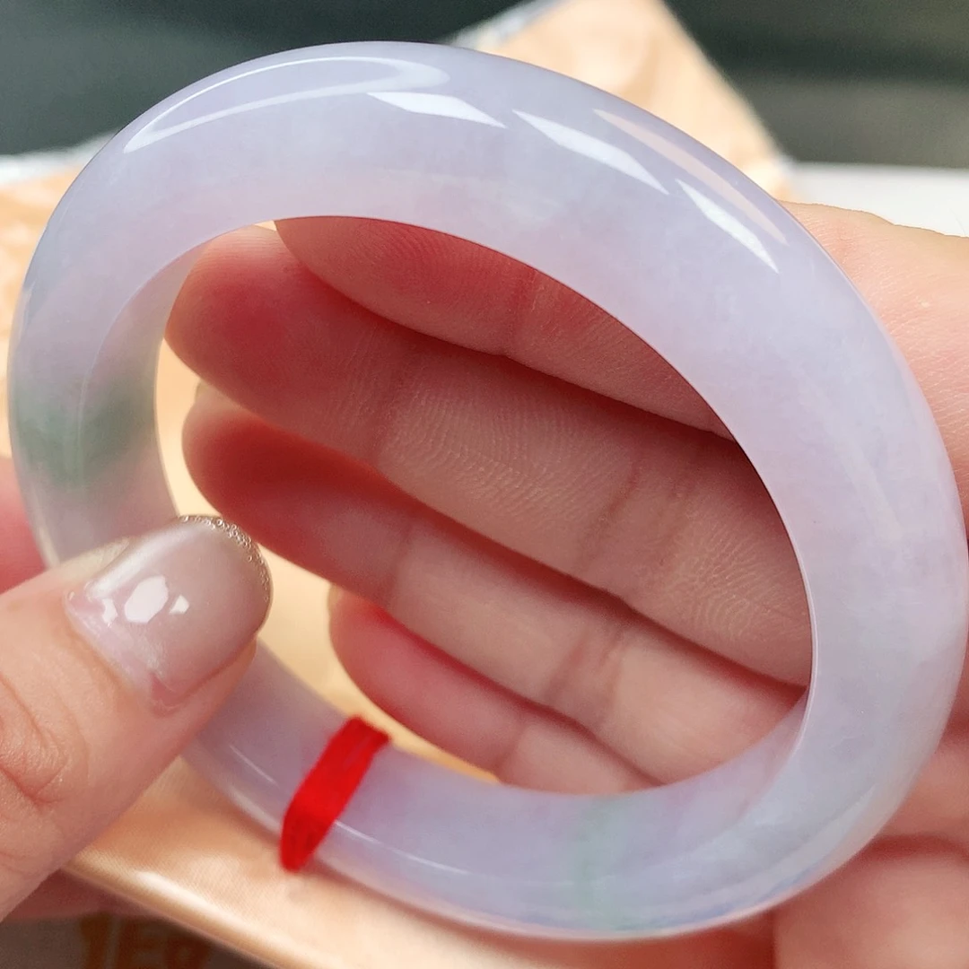 未镶嵌手镯翡翠缅甸纯天然A货老坑种翡翠冰紫罗兰152号