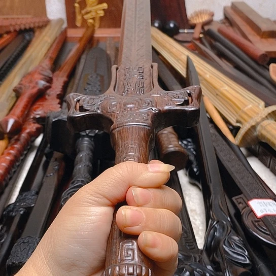 黑檀木一米渊虹剑