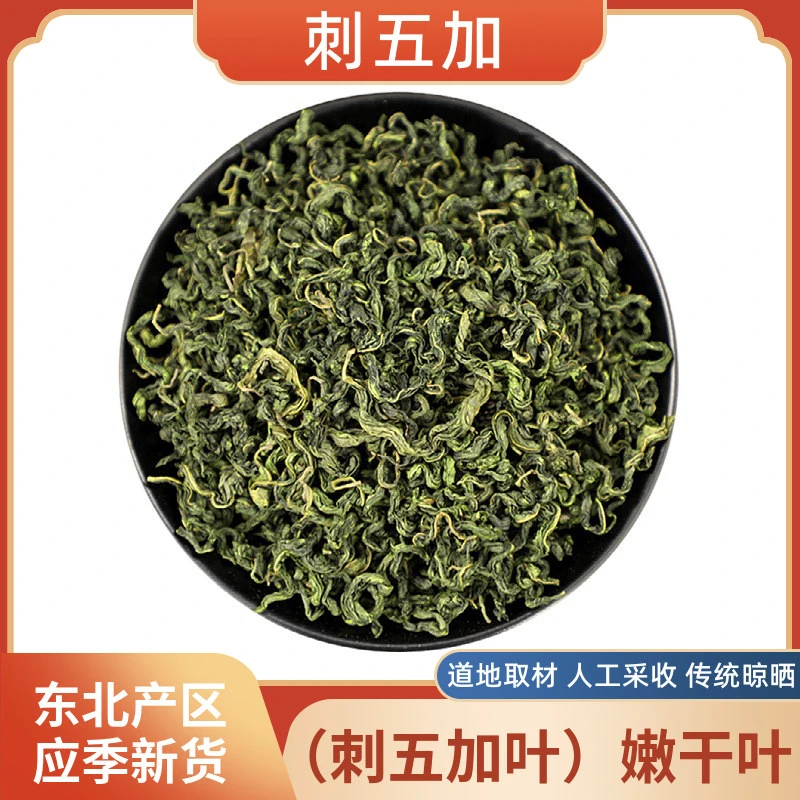 刺五加深山长白山采摘刺五加叶茶泡水散装农产品刺五加茶东北特产