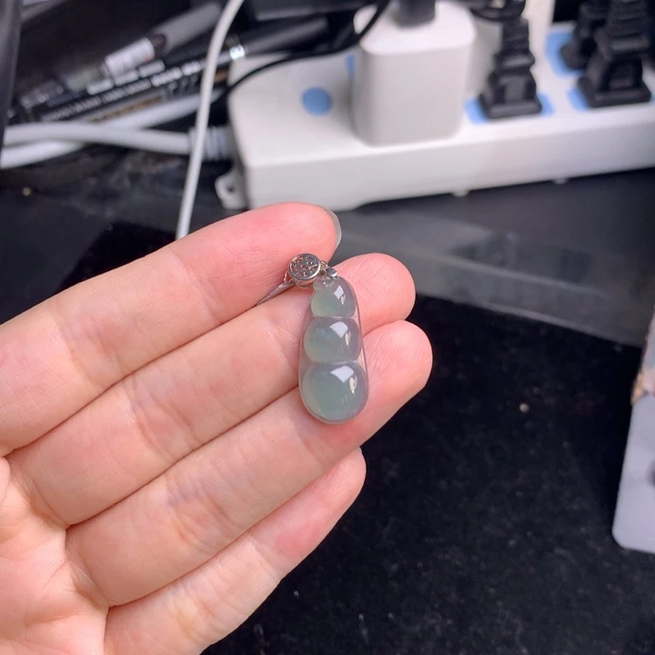 【闪购商品】翡翠银S925镶嵌吊坠(不含链)