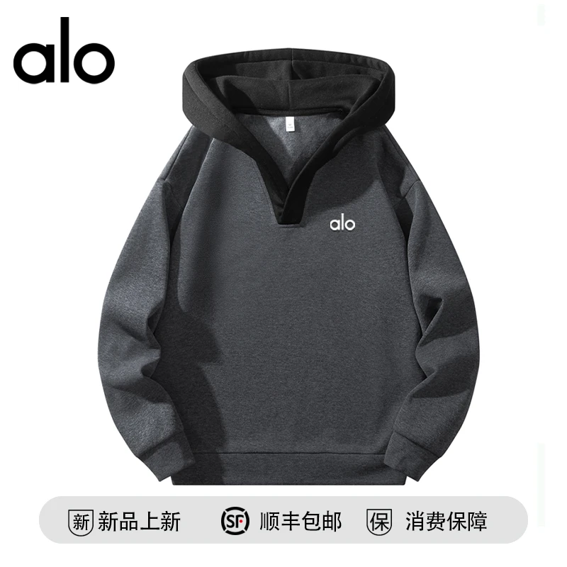 【官方奥特莱斯】品牌折扣 时尚潮牌撞色连帽卫衣男女百搭休闲上衣