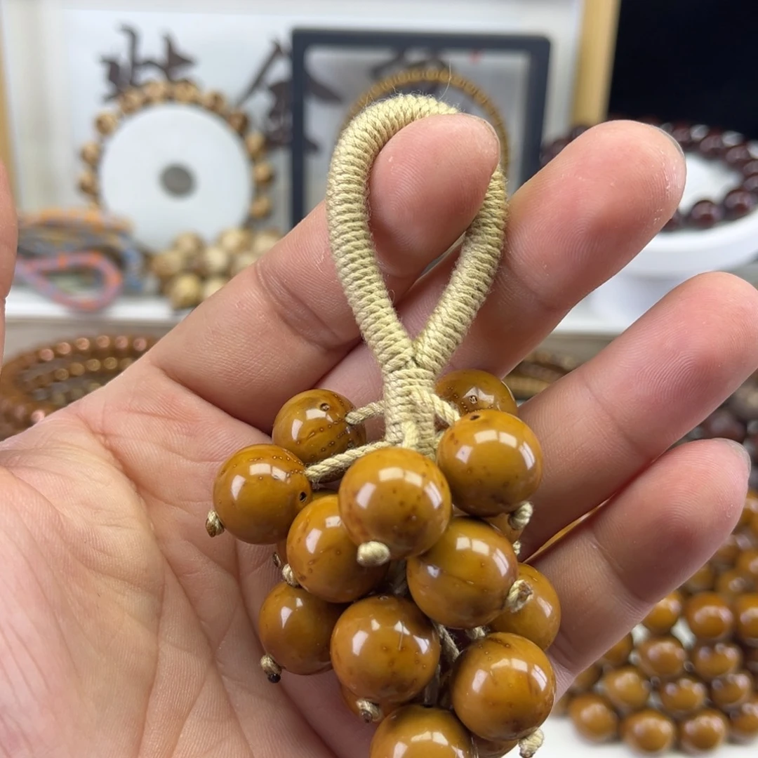 紫金鼠把件紫金鼠葡萄串光珠