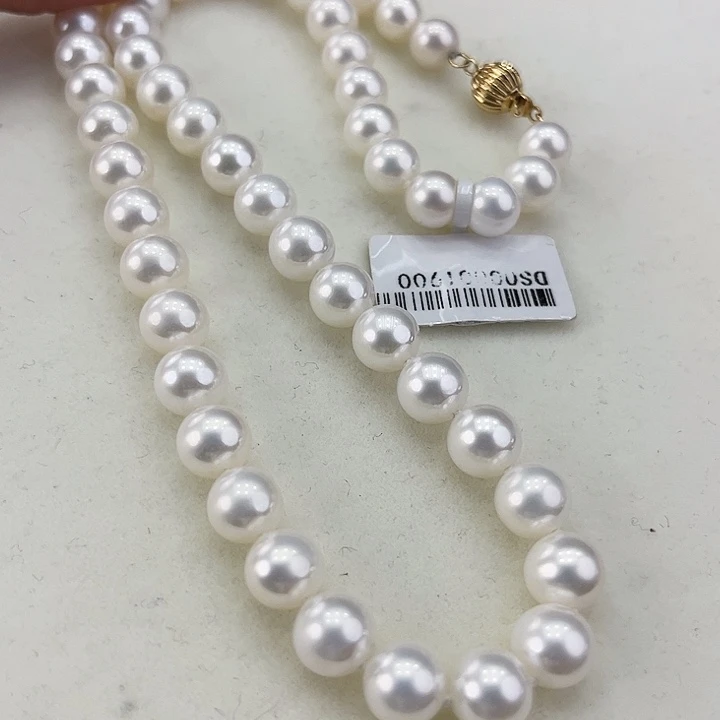 淡水珍珠颈饰14K金镶嵌卡8➕极光冷白高品