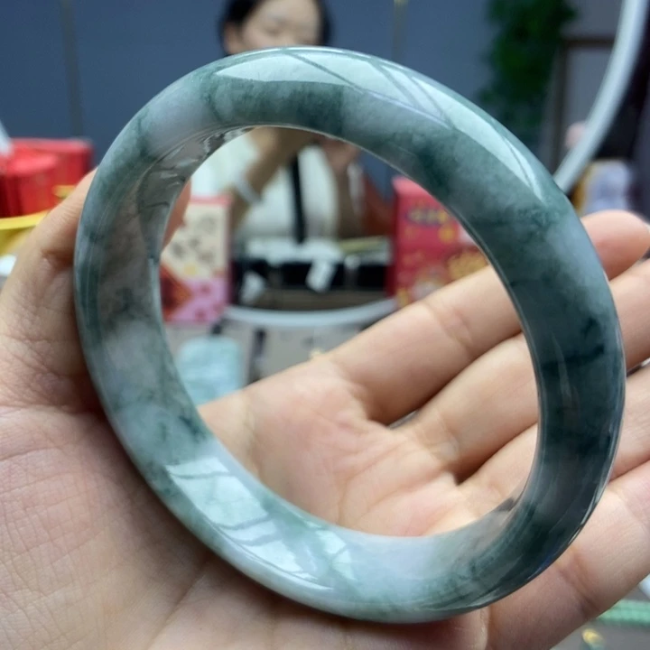 翡翠手镯未镶嵌手镯8-57.8