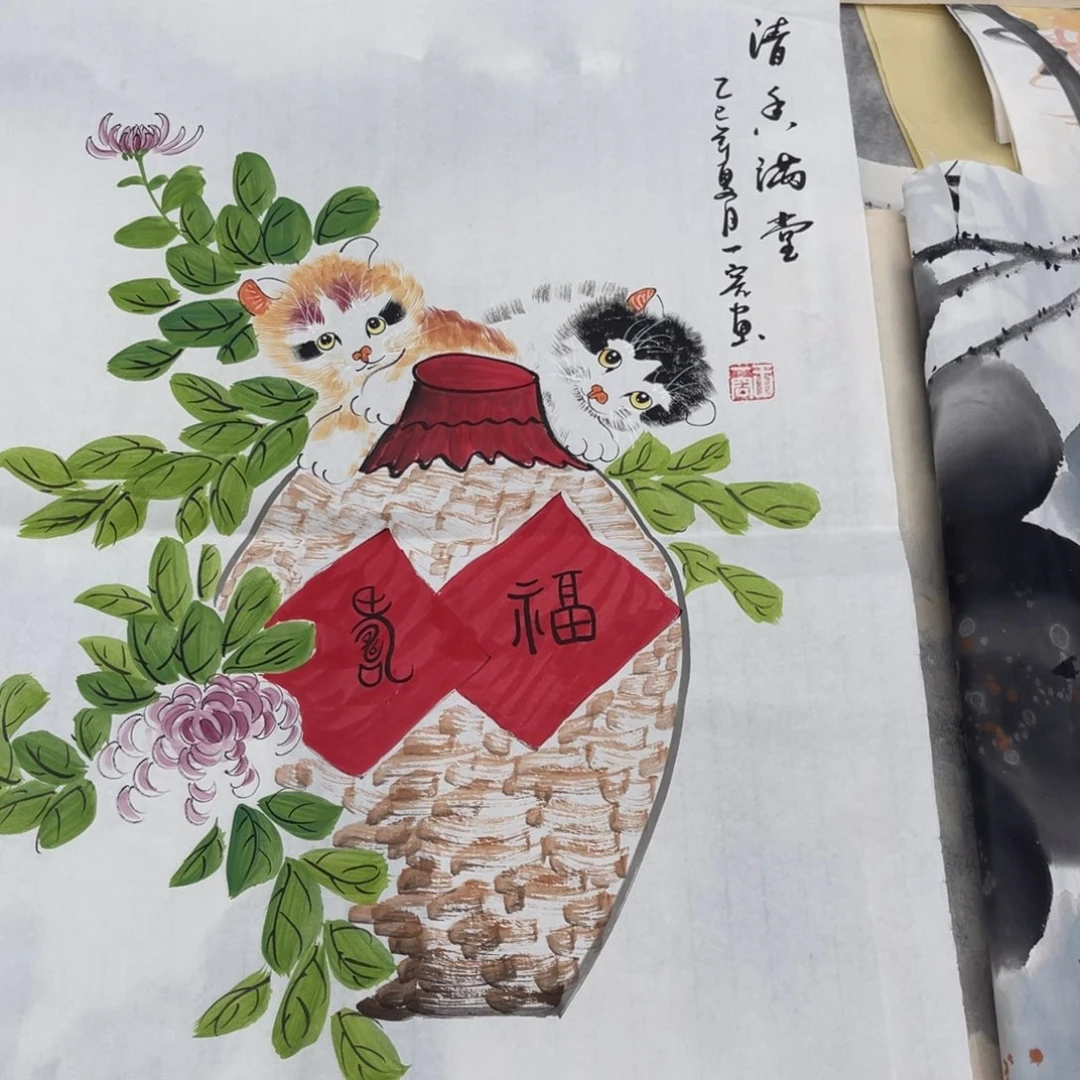 国画纯手绘作品图