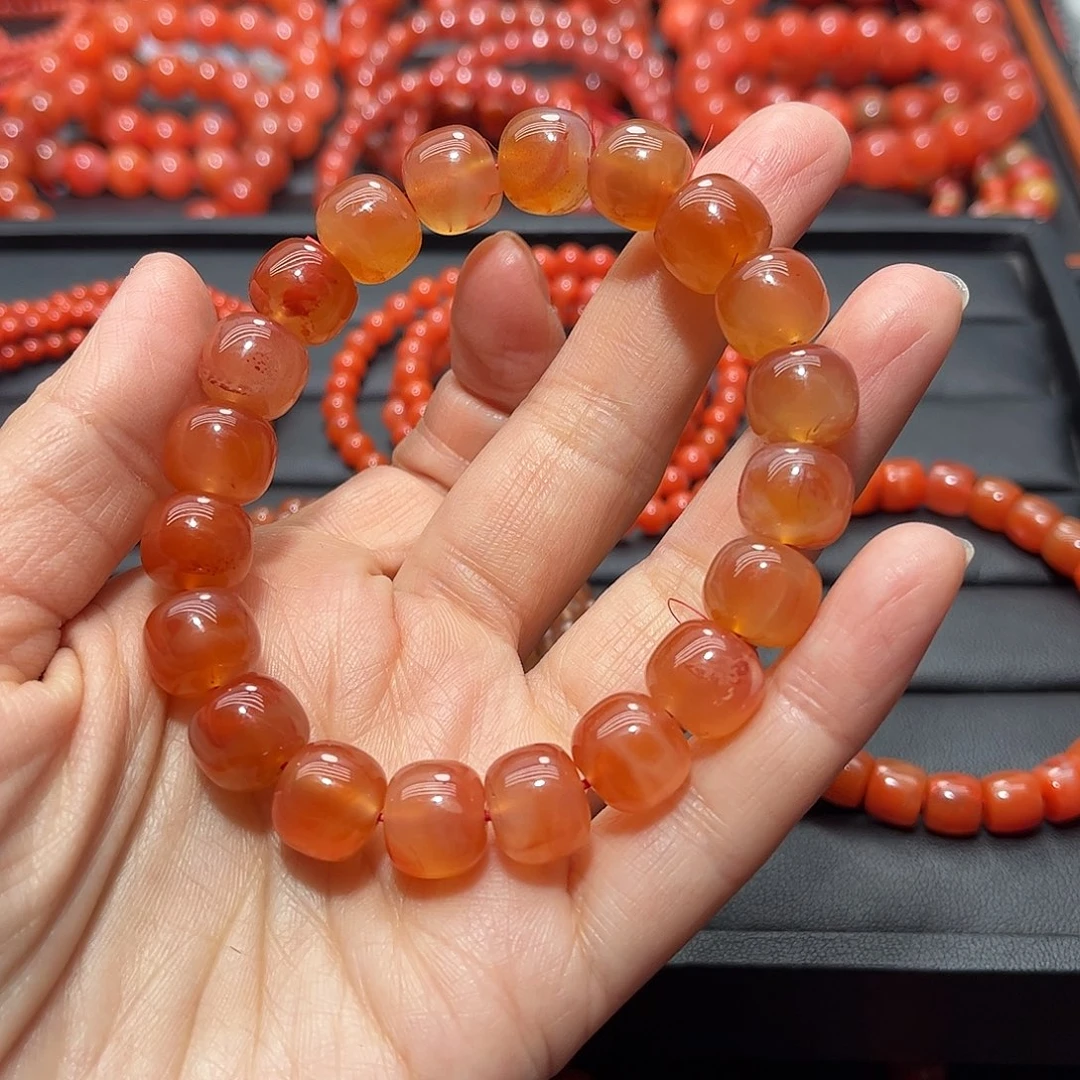 南红玛瑙手链未镶嵌