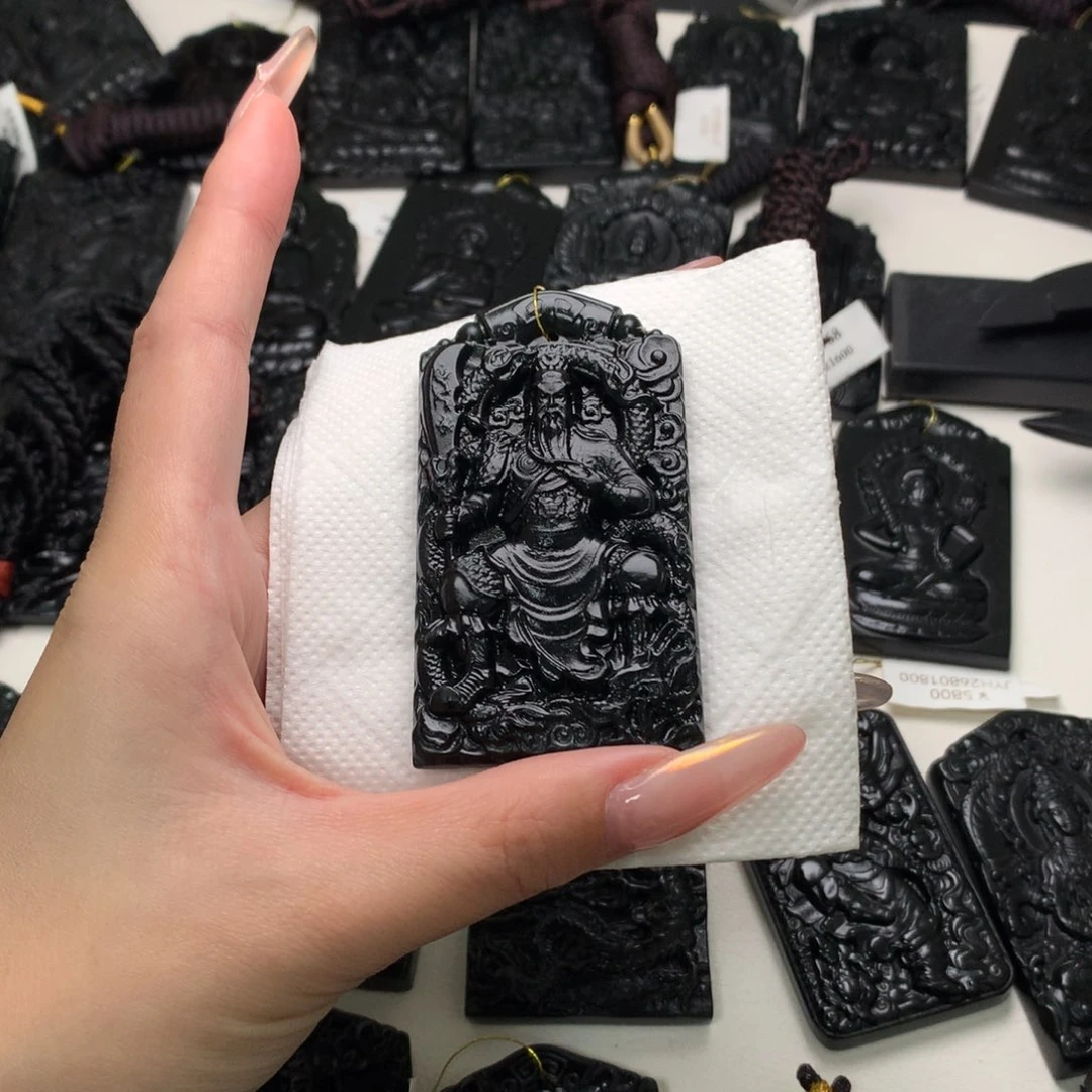 翡翠未镶嵌挂件天然缅甸a货钢琴黑挂件