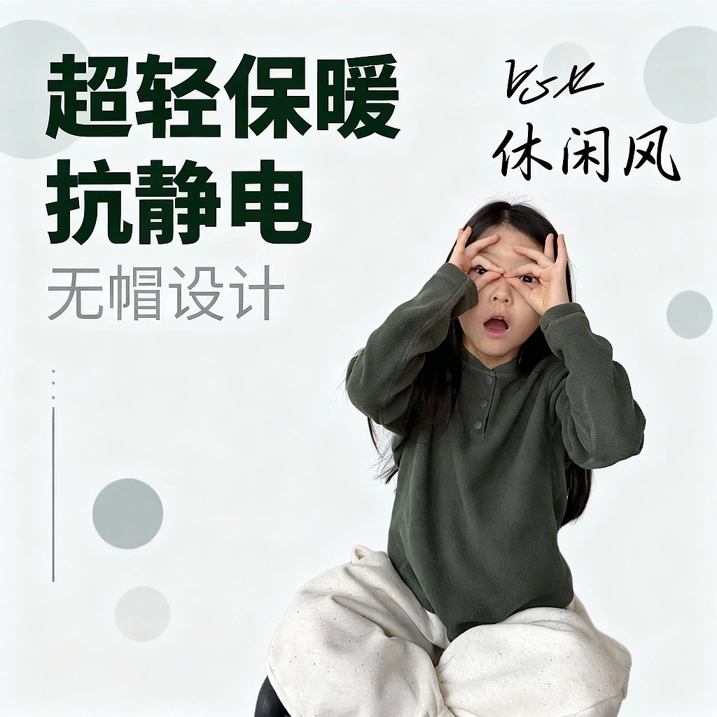 miniwhy亲子童装 | 超轻保暖抗静电摇粒绒卫衣抓绒上衣T恤 25冬