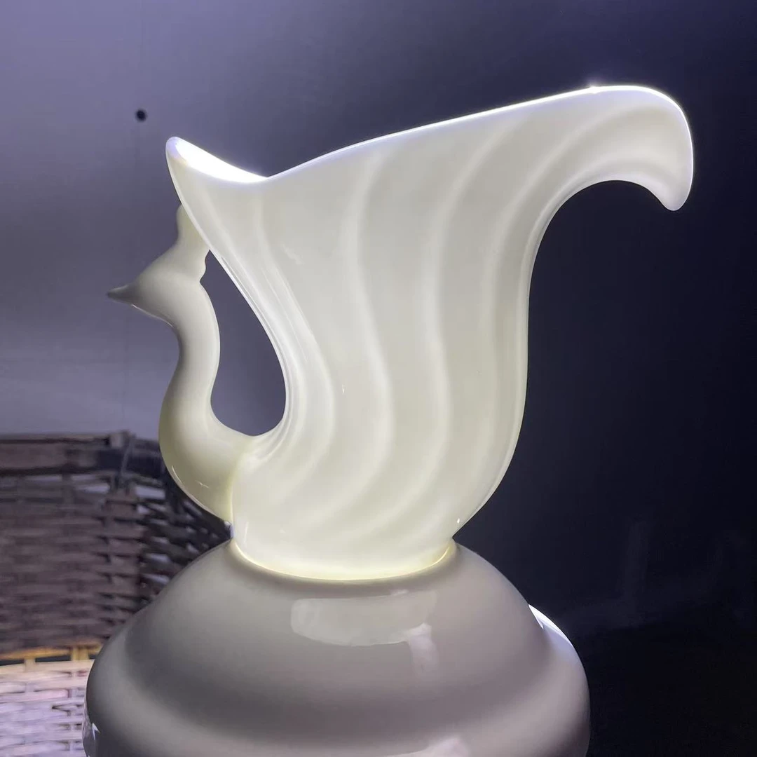 A675⑧】孔雀筷子筒1只唐山骨瓷家用餐具