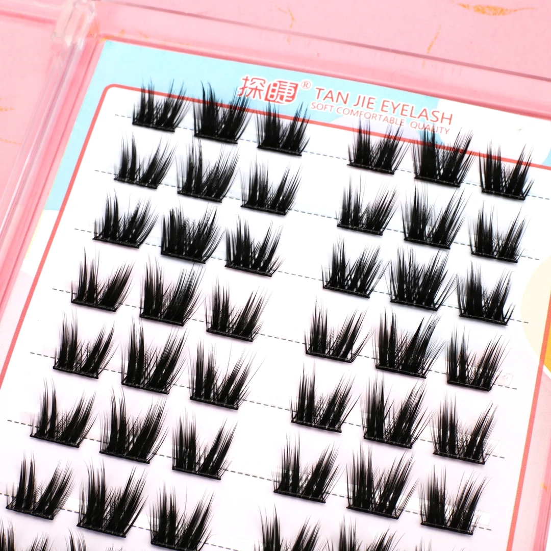 探睫免胶蝴蝶仙子十排分段式假睫毛自然真少女款眼睫毛