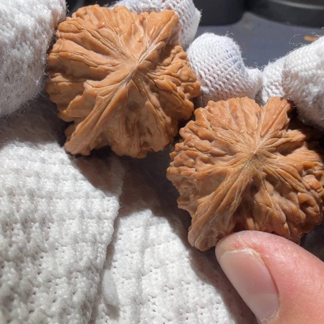 文玩核桃把件磨盘