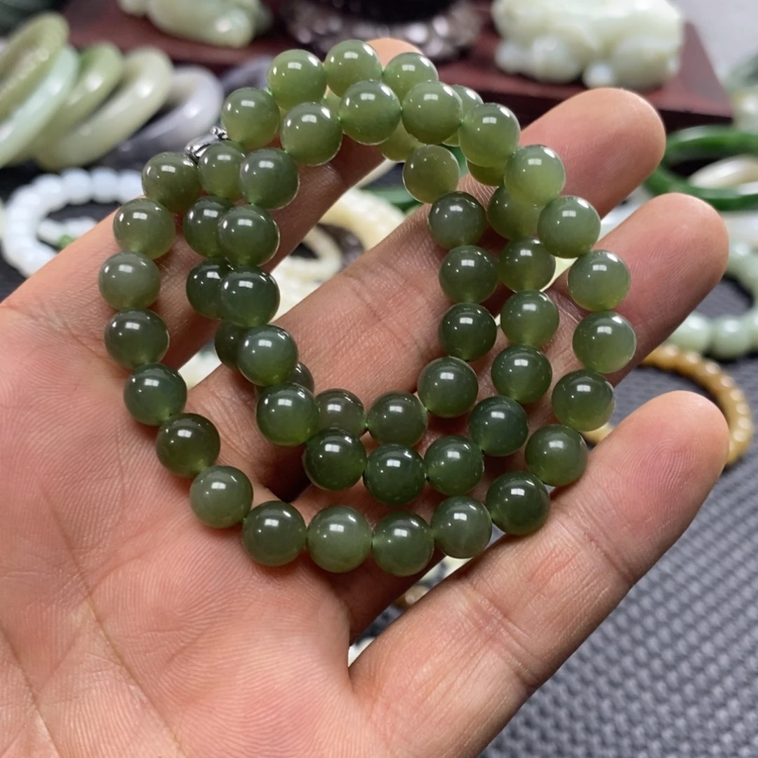 和田玉未镶嵌手链