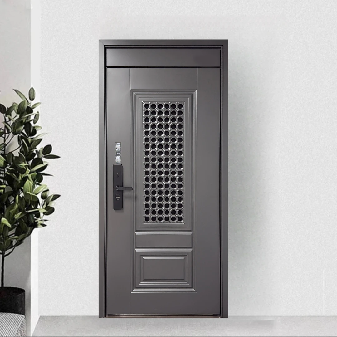 新款 云05 甲级4级锌合金门中门简约经典入户防盗门通风门子母门