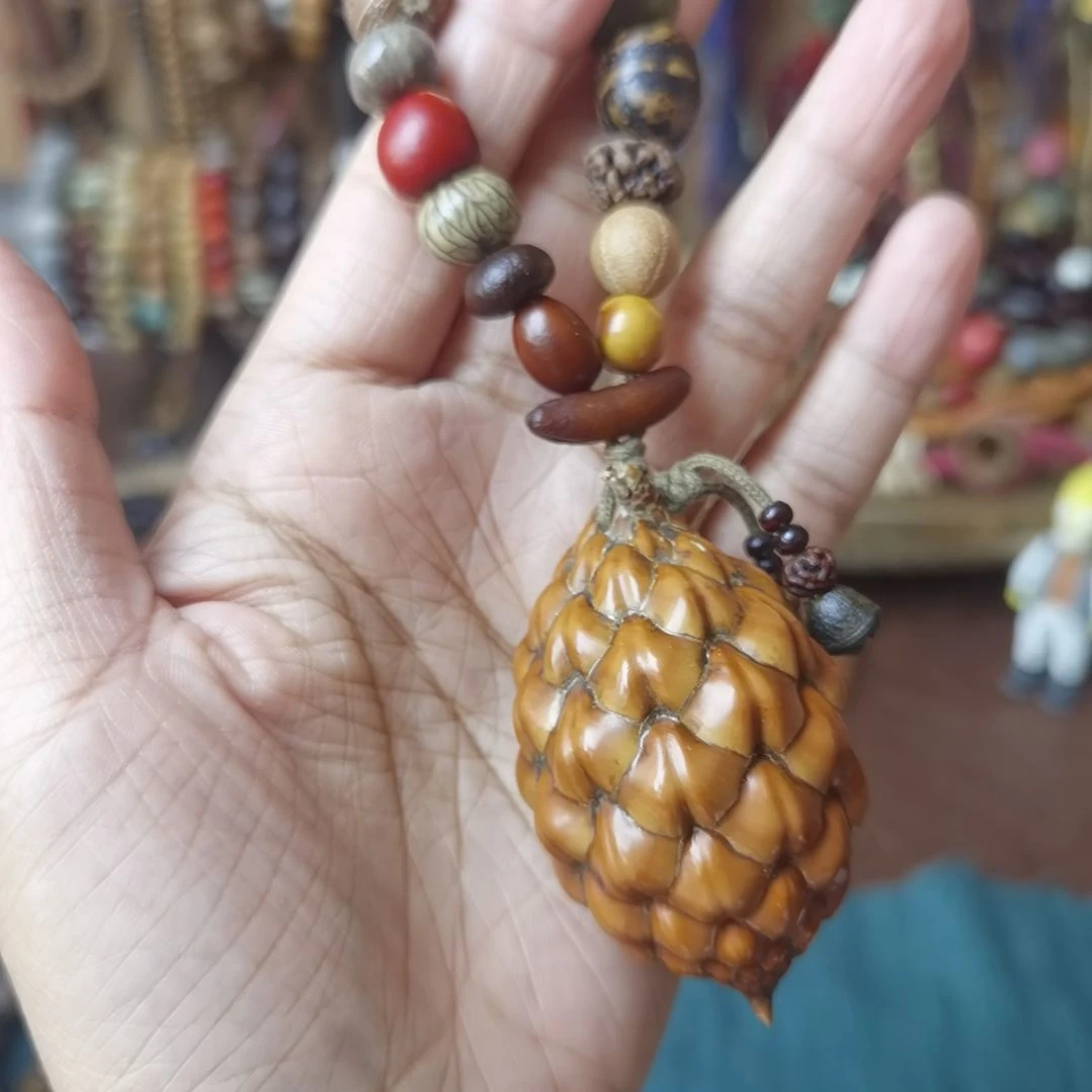 吊坠紫金鼠菩提手把件