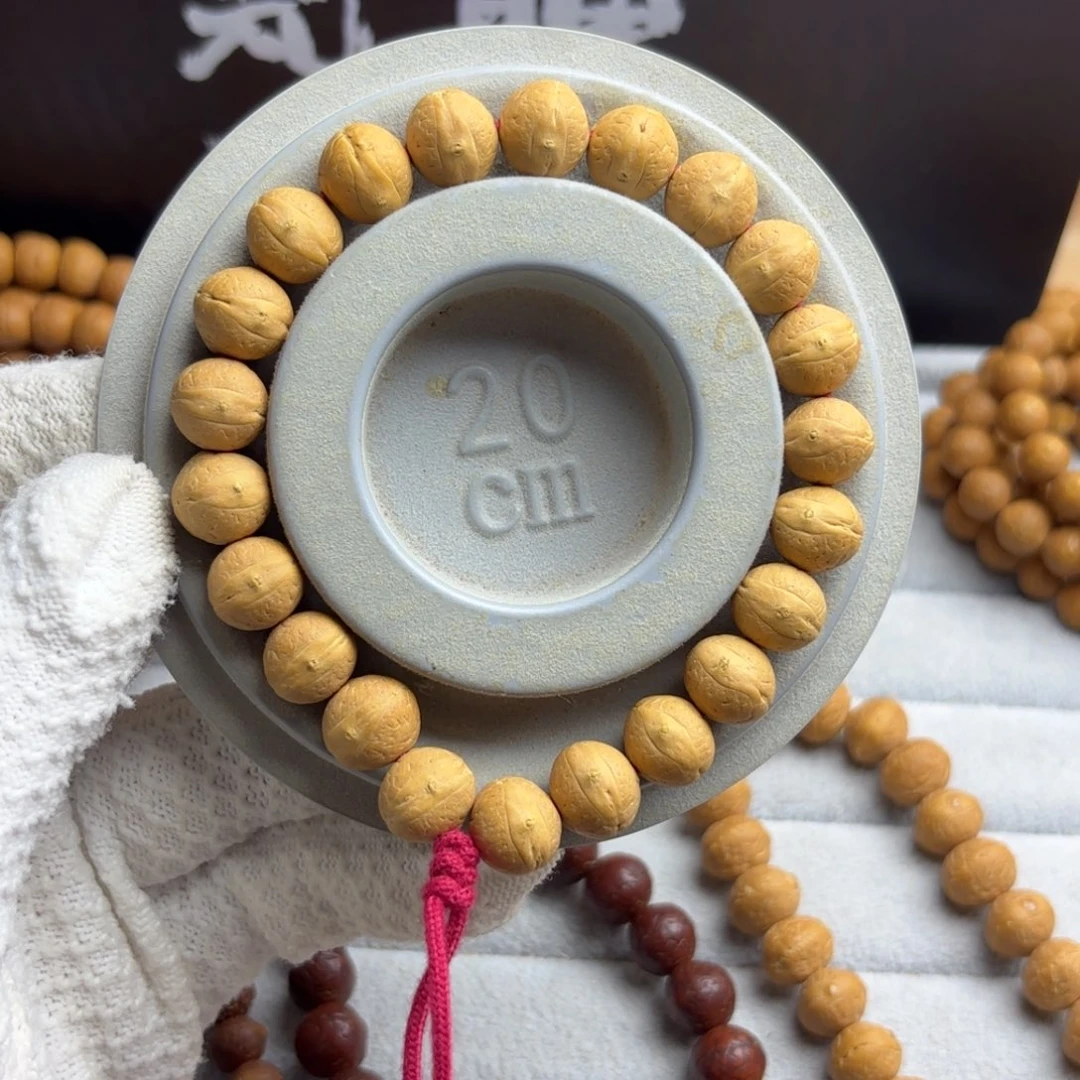 凤眼菩提吊坠凤眼菩提矮壮实心籽手串12尺寸