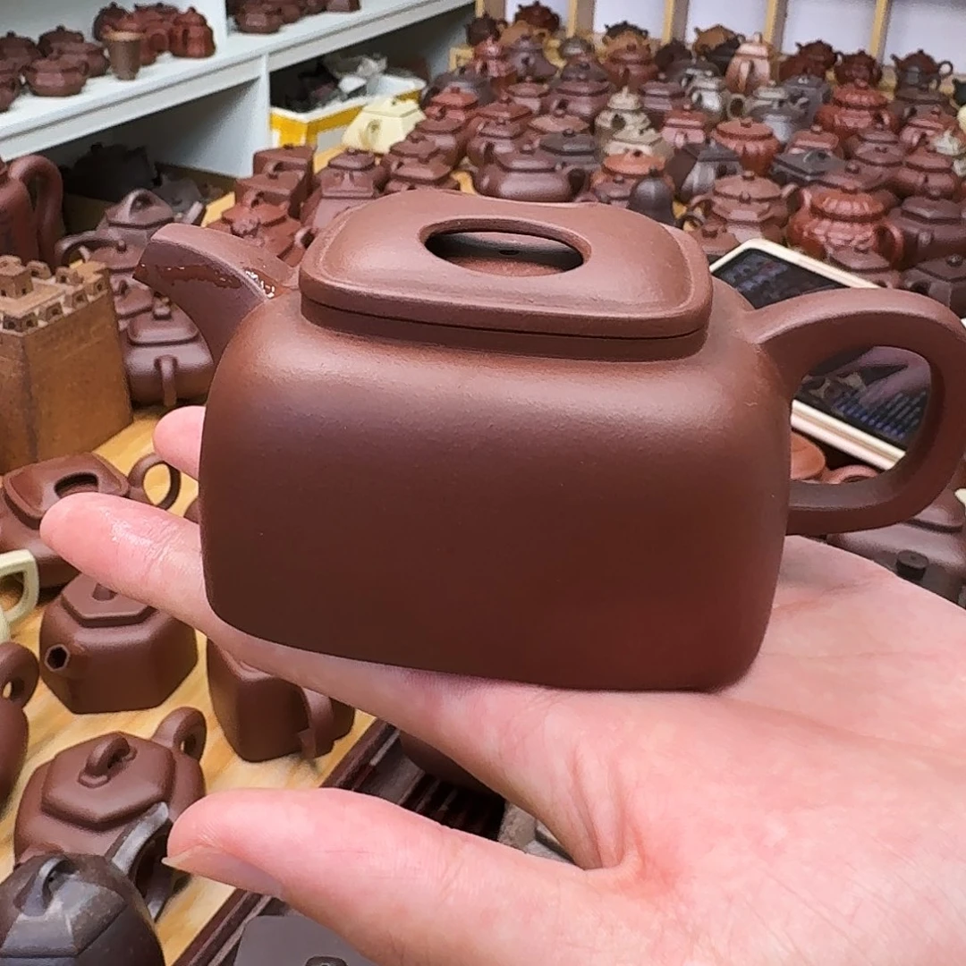 茶壶紫砂四方牛盖280cc