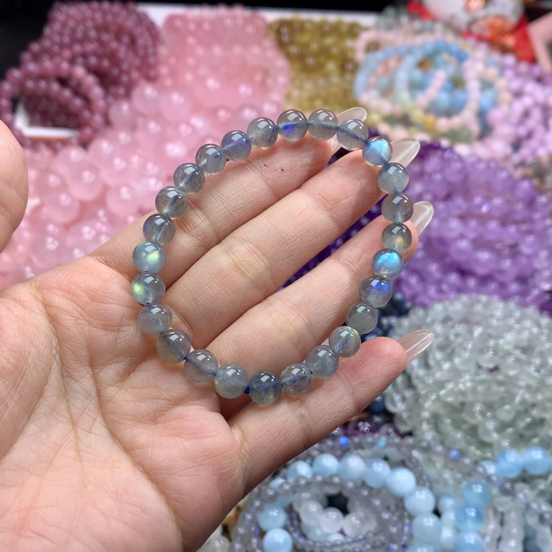 水晶手链未镶嵌灰月光卡7+