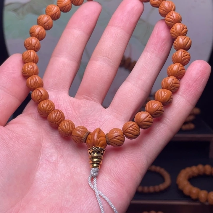 桃核手串10小馒头手持