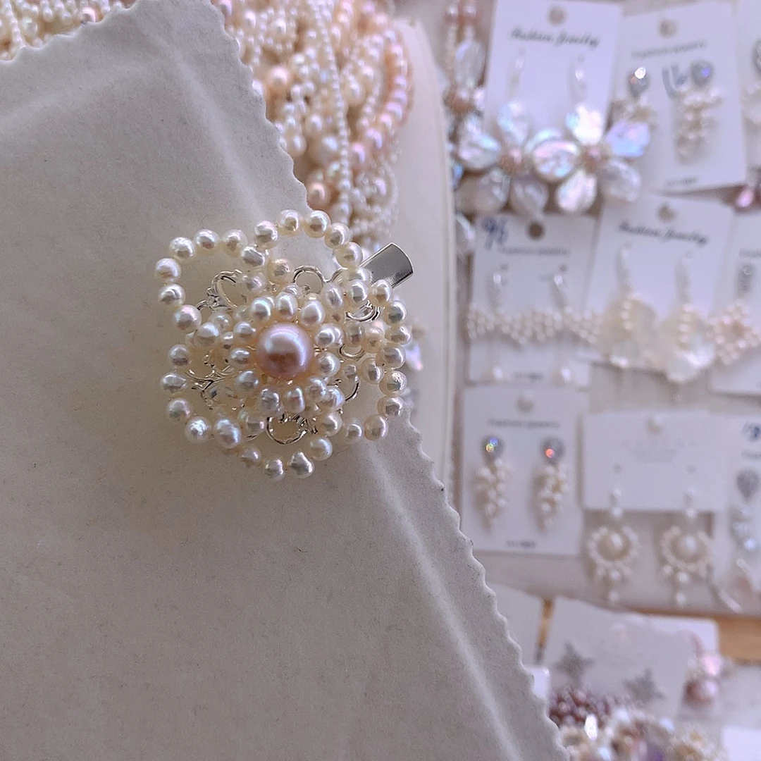 柏***雨淡水珍珠戒指未镶嵌