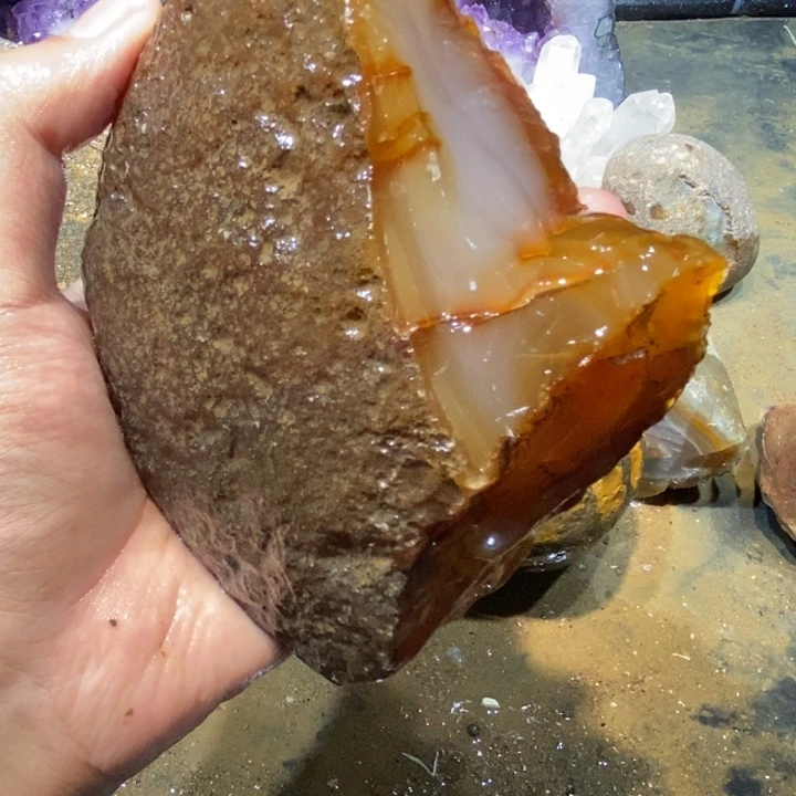 未镶嵌玛瑙/玉髓珠宝半成品
