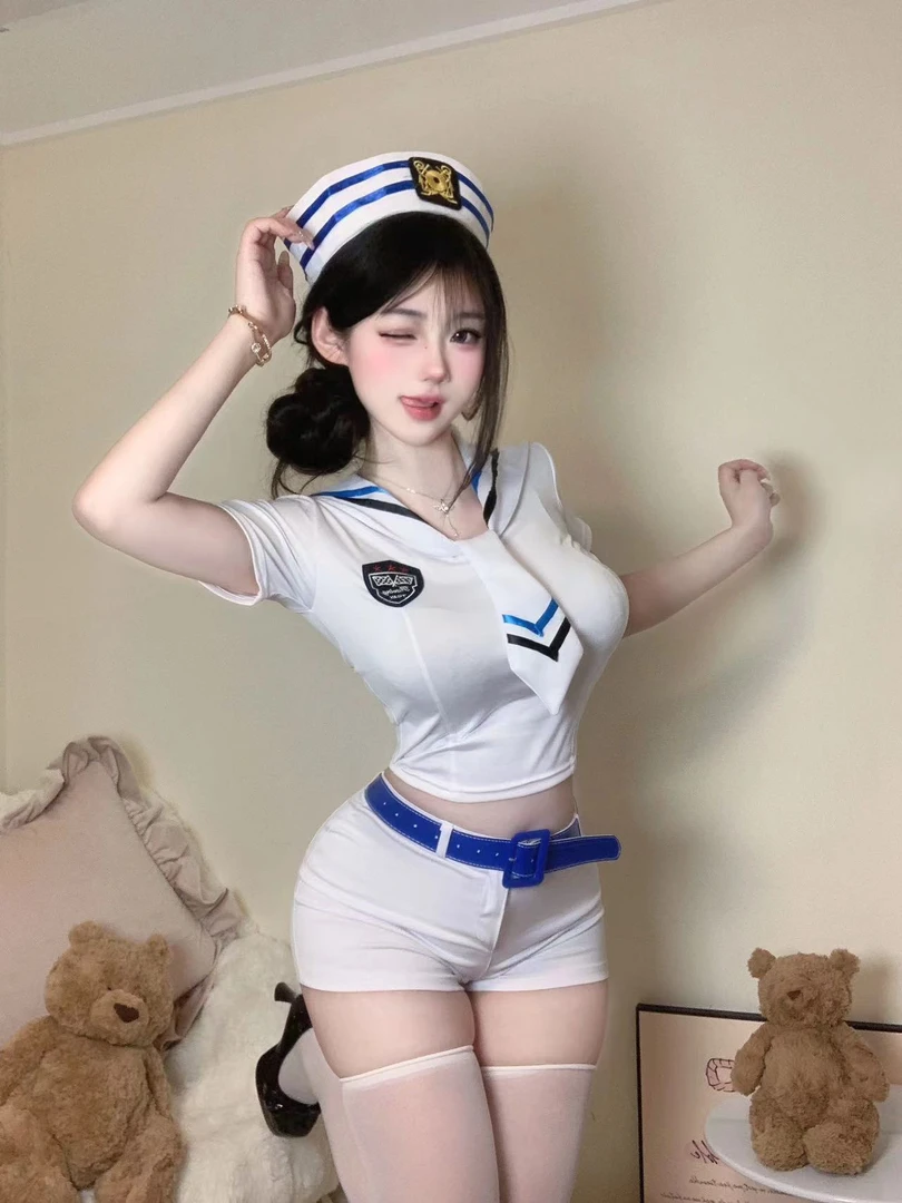 欧美简约通勤休闲风时尚套装诱惑套装jkqq内衣禁欲系弹力女仆装