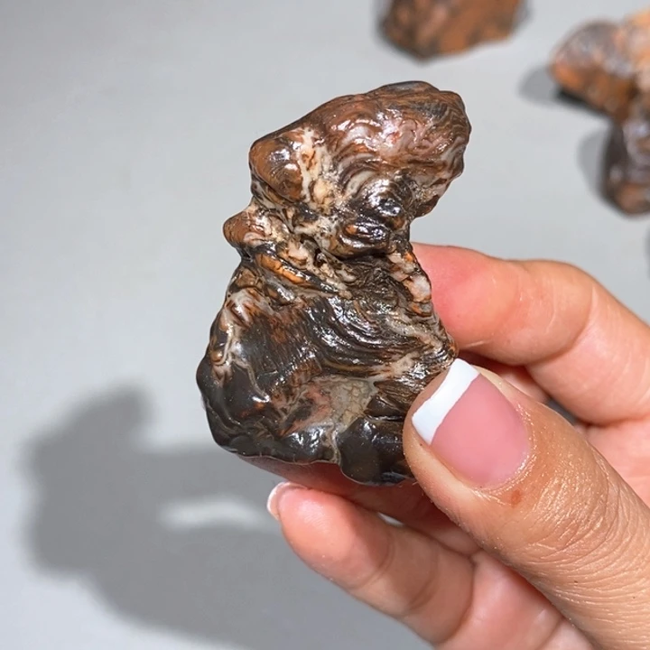 玛瑙/玉髓车挂合金石****缘12