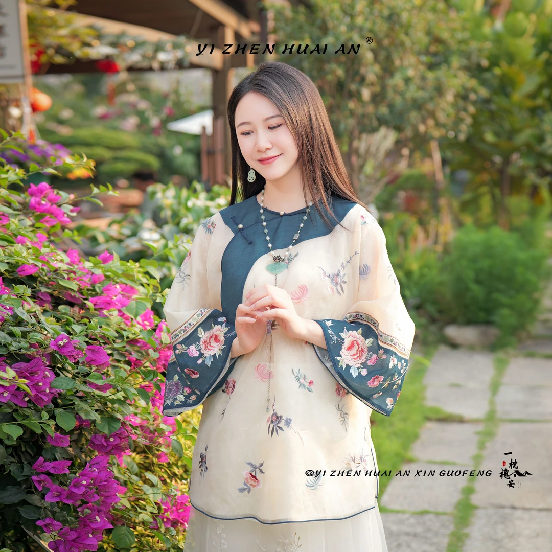 一枕槐安·【倾黛】上衣文艺女装时尚春夏复古宽松中式气质夏季古风