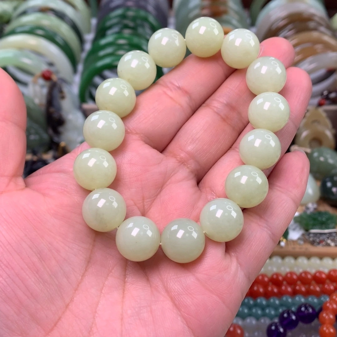 和田玉未镶嵌手链卡14