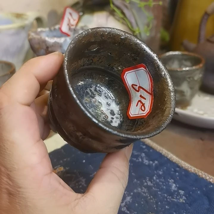 摆件手工高温原矿窑变特价不退不换