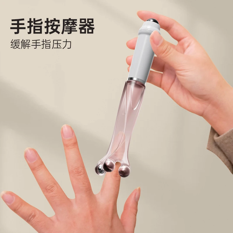 手指按摩器关节滚轮式新款多功能蜗牛钢磁珠夹手指按摩仪纤手神器