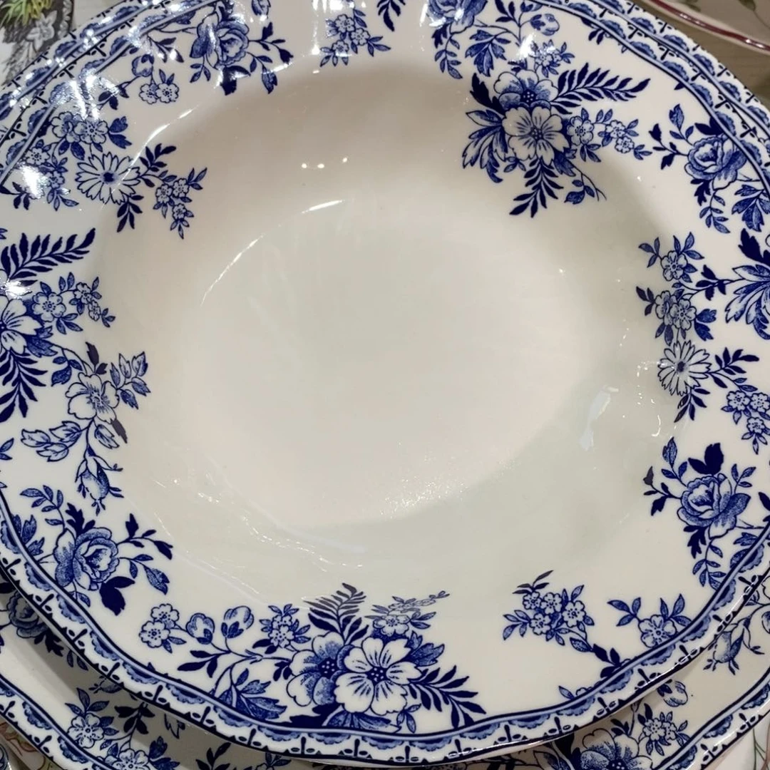 瓷微瑕德文均8寸草帽