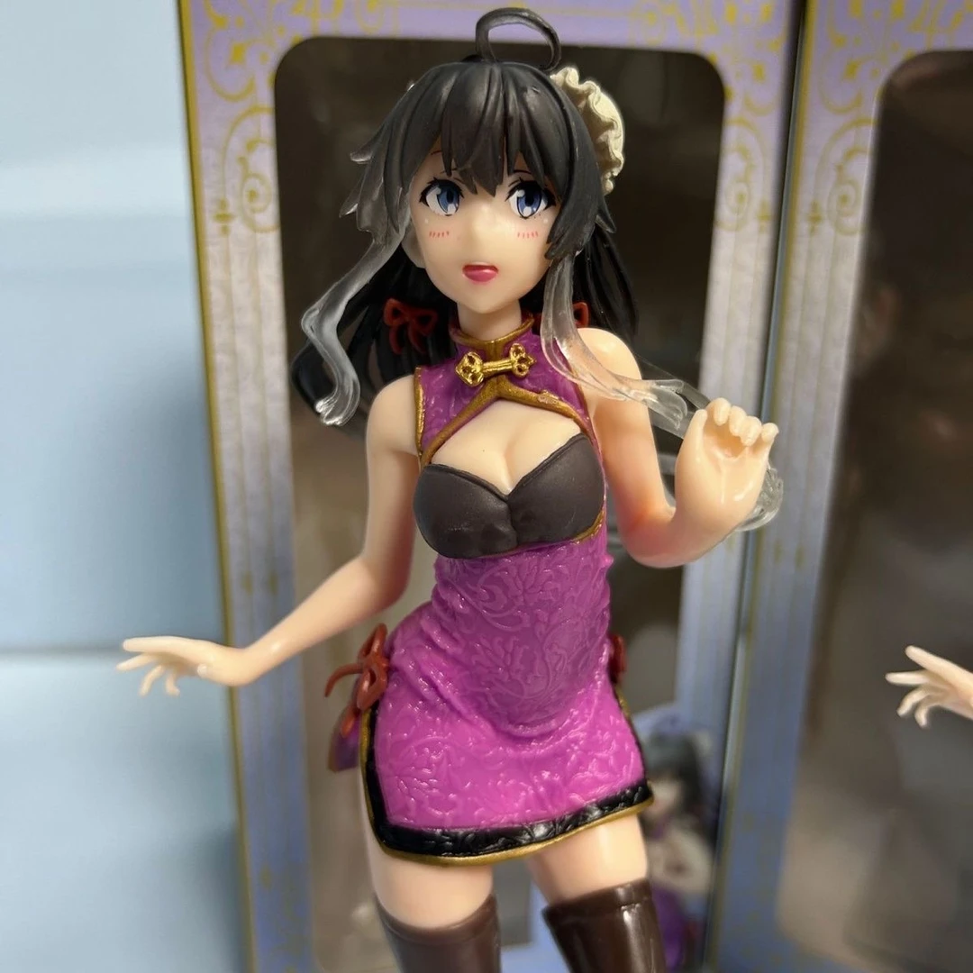 紫色旗袍雪乃手办摆件