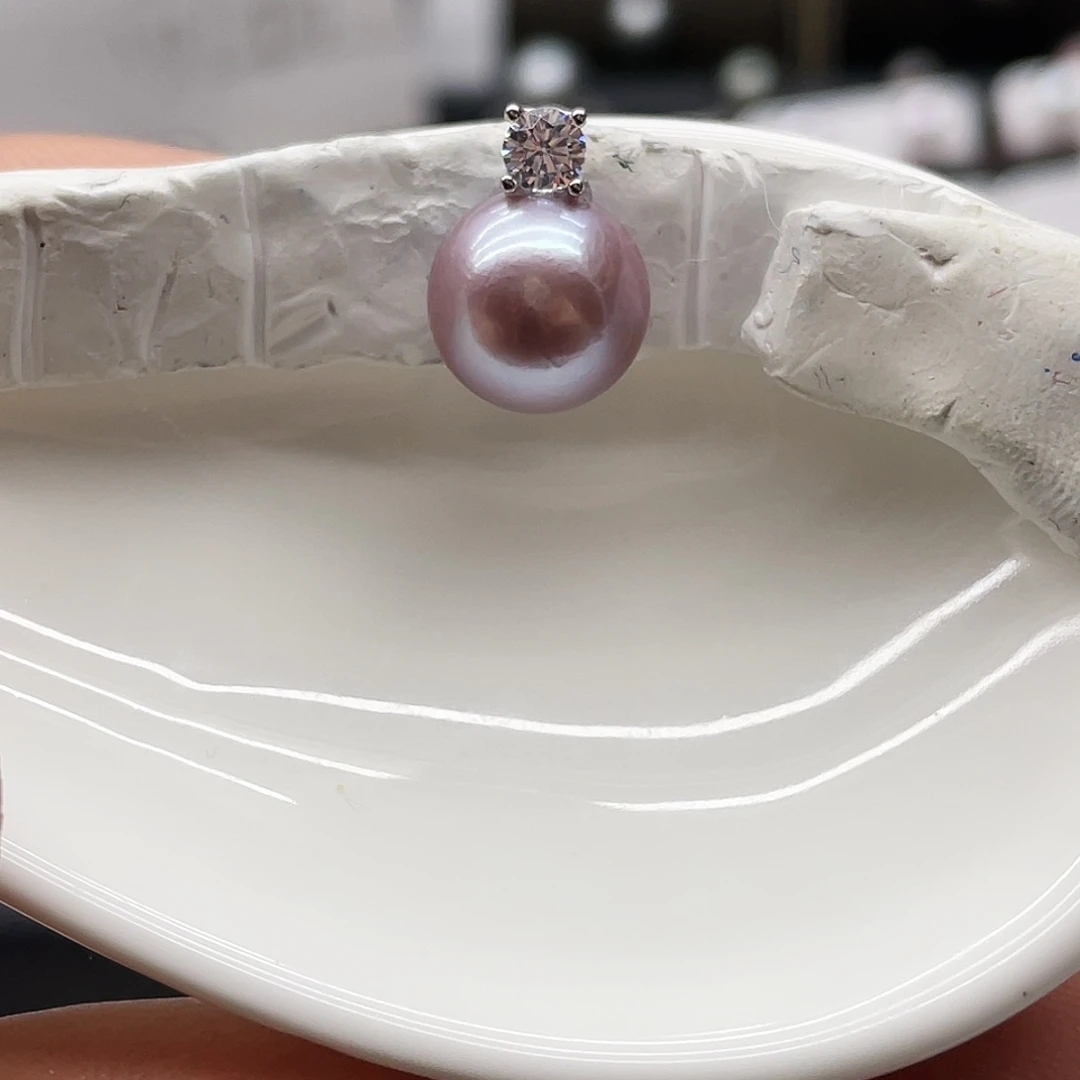 淡水珍珠颈饰银S925镶嵌