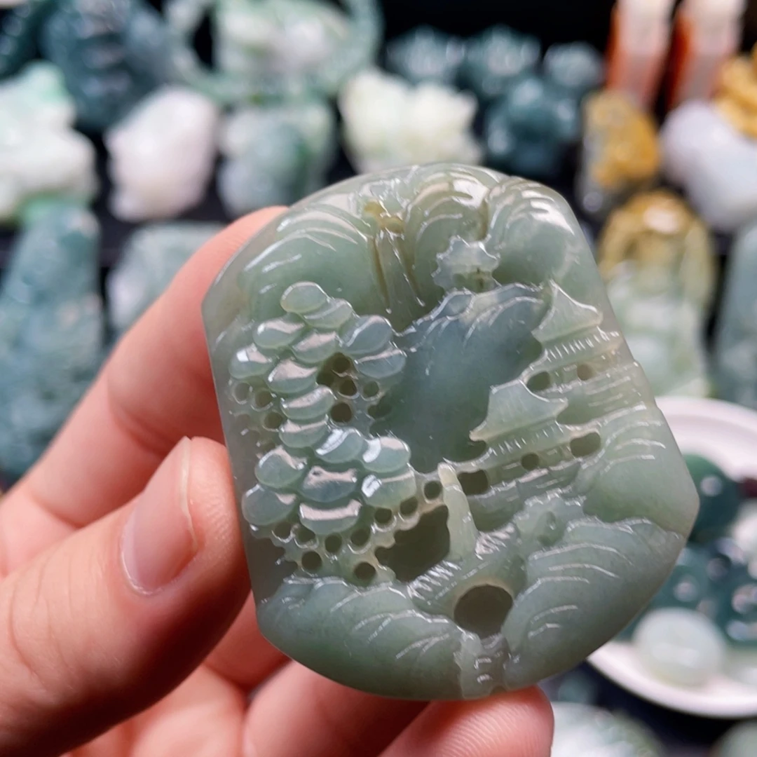 颈饰未镶嵌翡翠翡翠