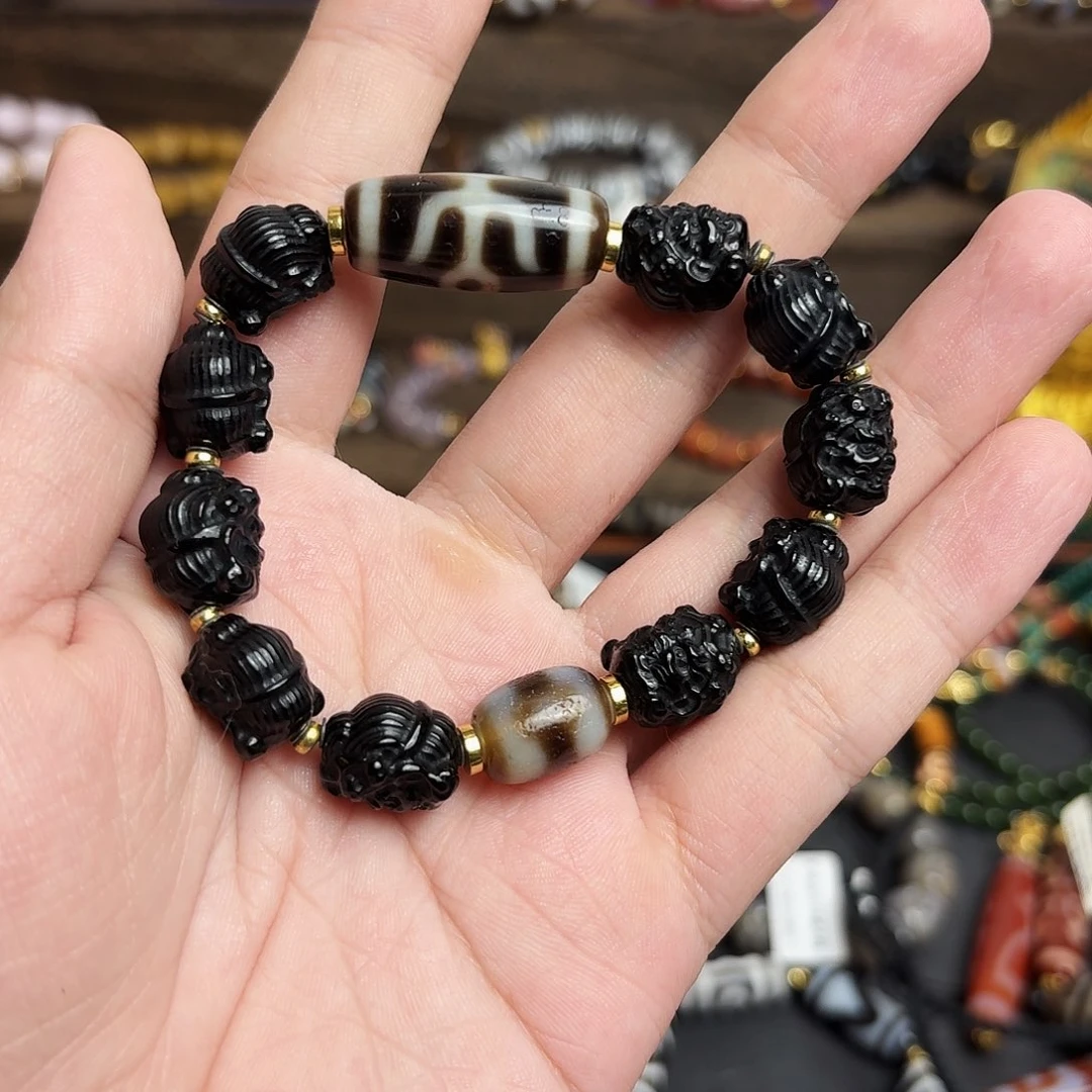 玛瑙/玉髓合金手链1015-15