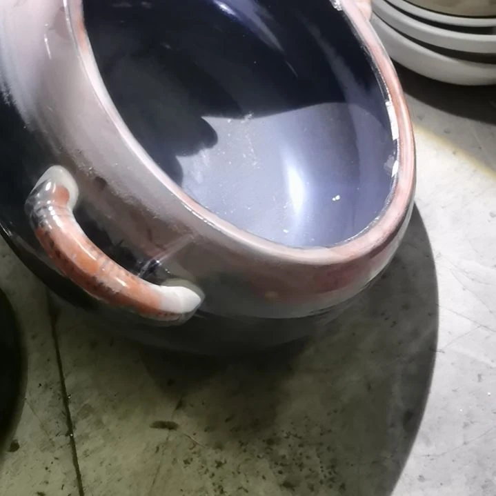 钧瓷手工艺品红色砂锅微瑕不退不换