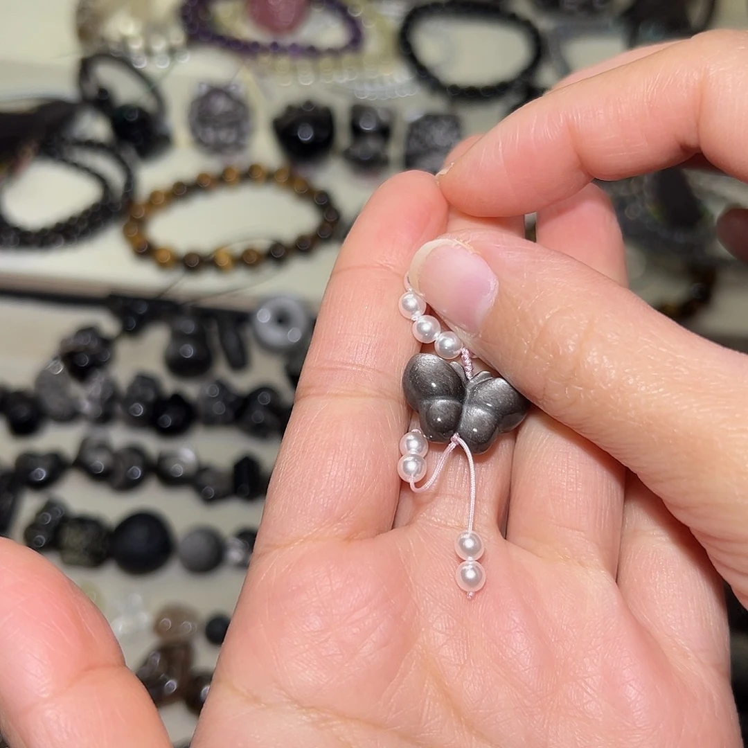 ᝰ***ꪝ黑曜岩未镶嵌珠宝奇石