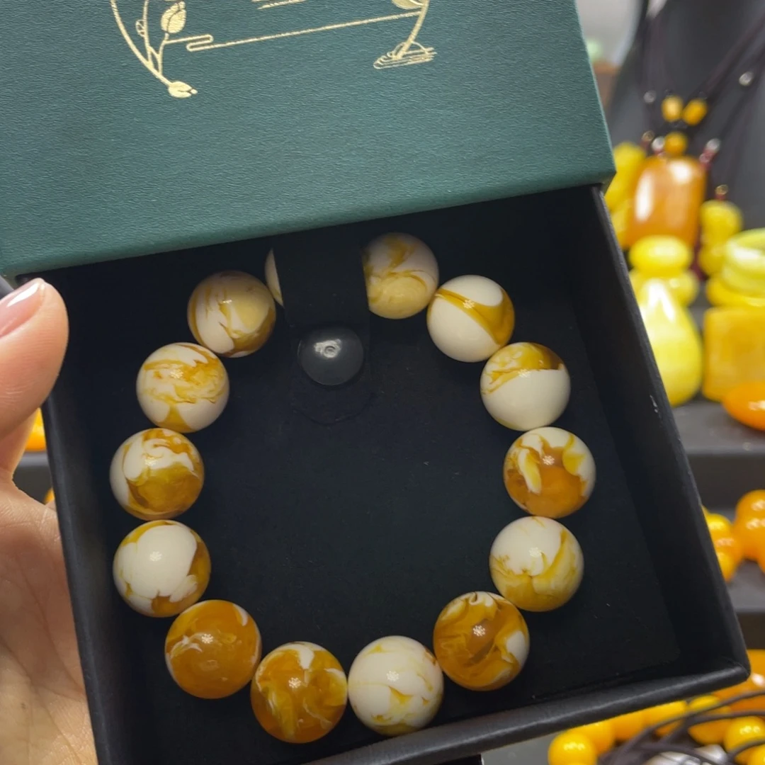 千***制瓷白金花款卡16mm手串一条