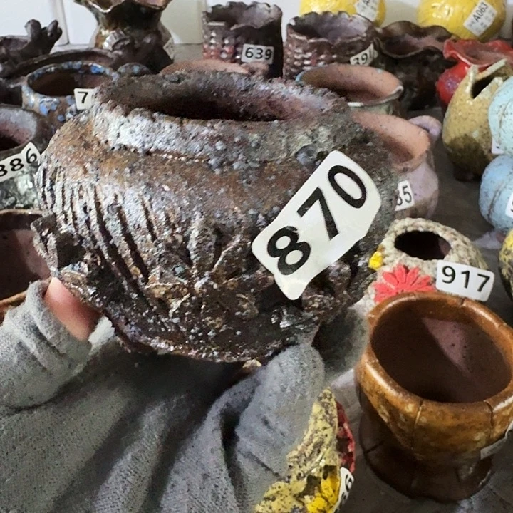 内口6高8粗陶手工