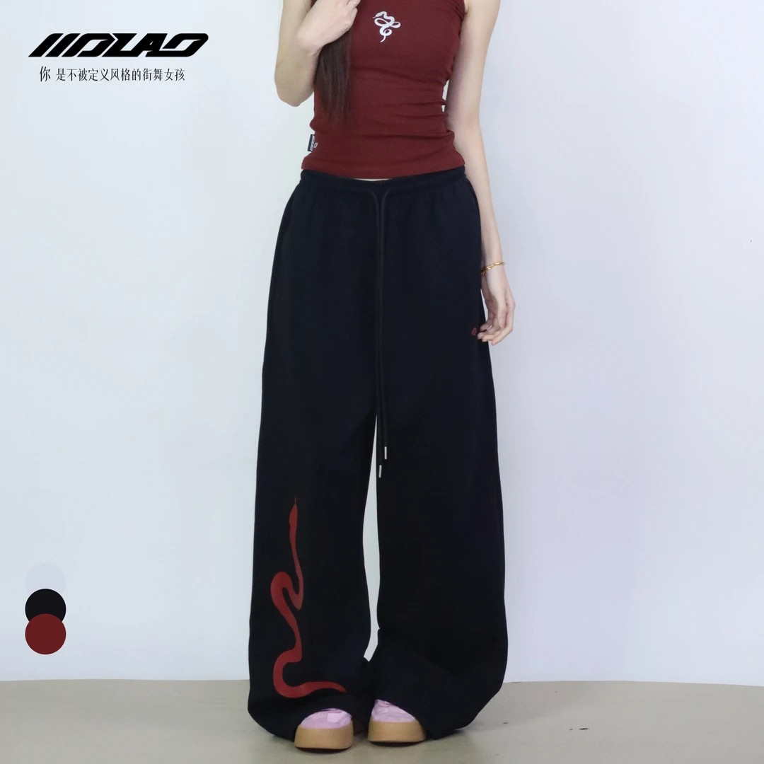 【清仓五折专区】大佬街舞春季新品本命年卫裤百搭宽松显瘦休闲0738